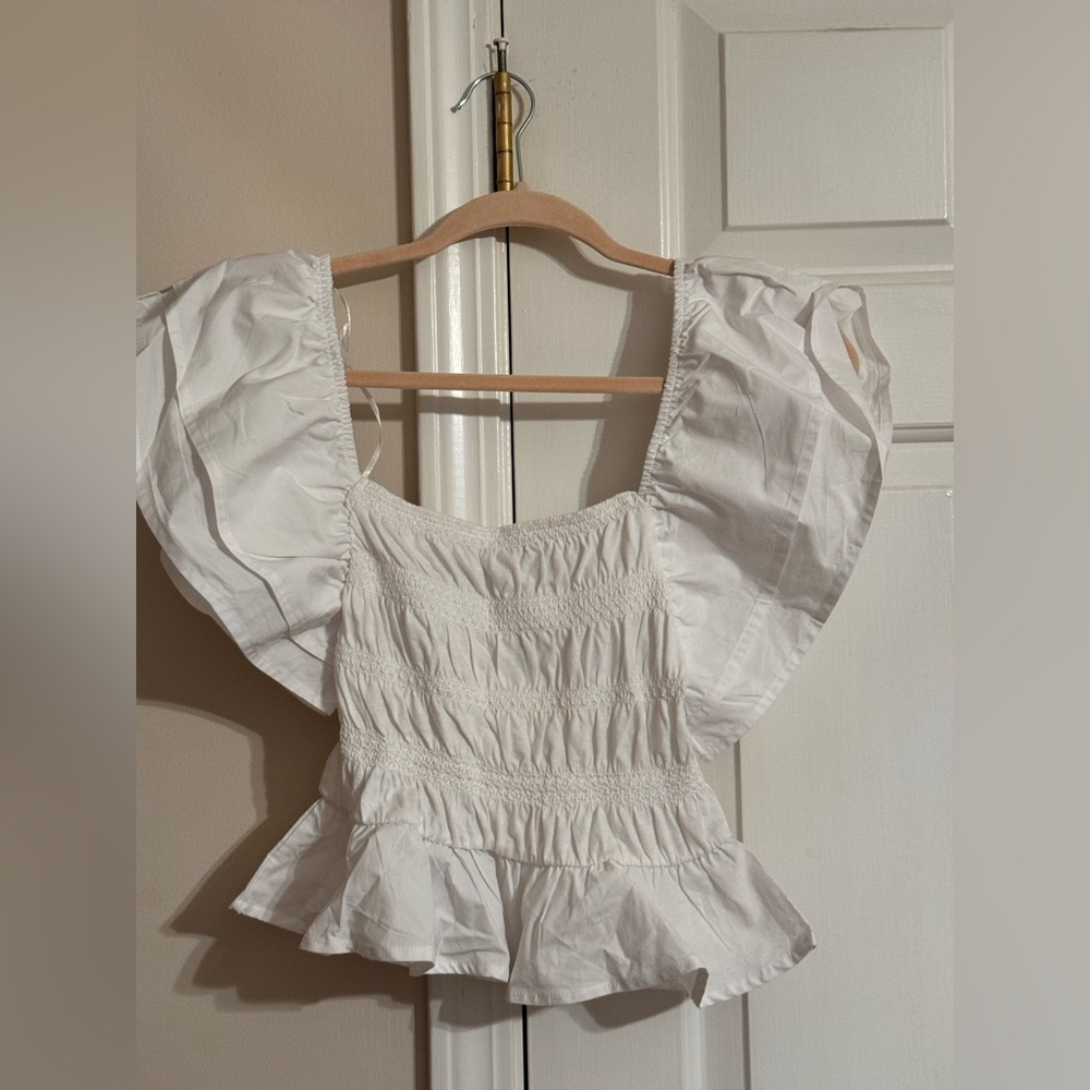 Zara white top